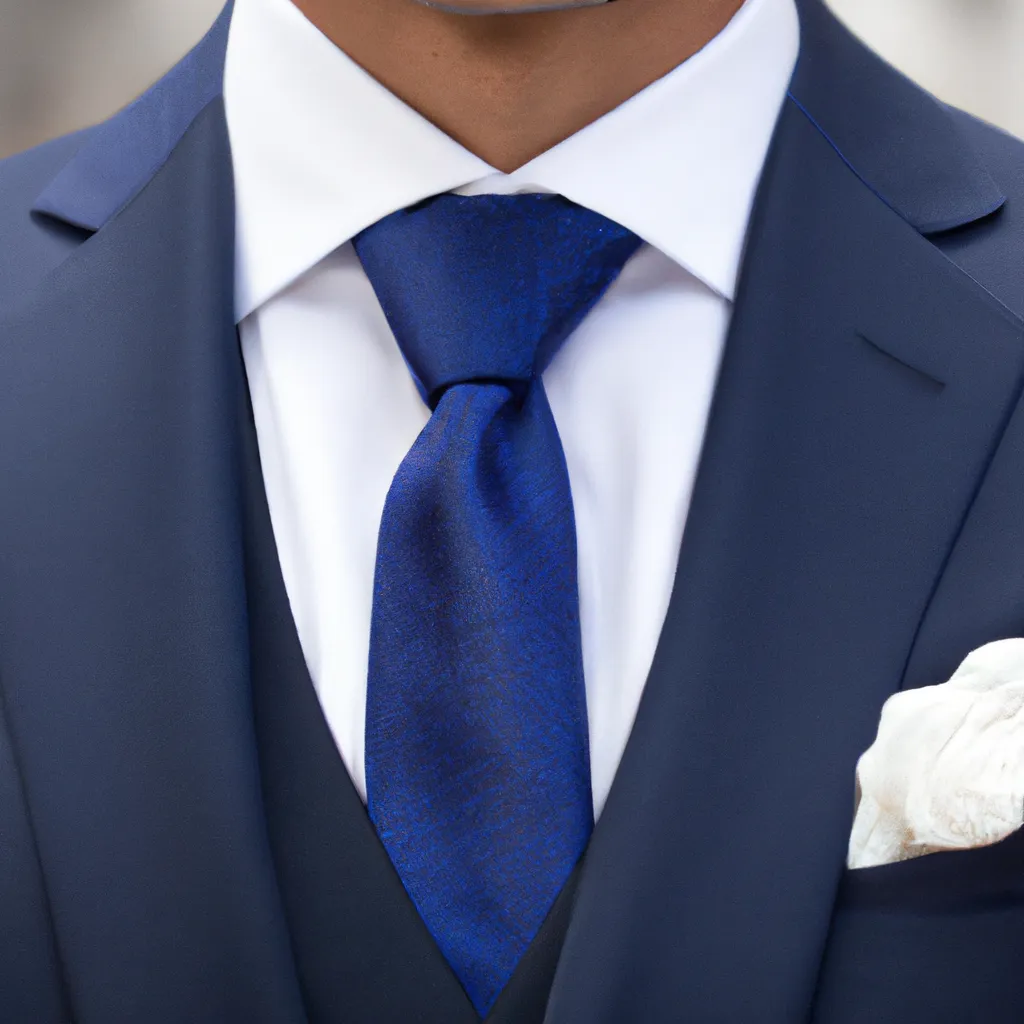 Jaki krawat do granatowego garnituru i białej koszuli na wesele