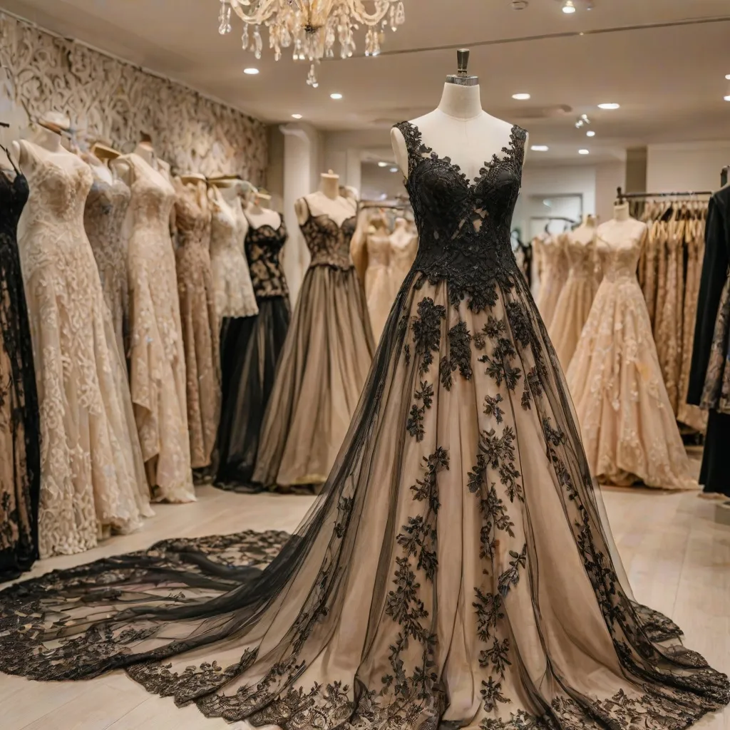 Co oznacza czarna suknia ślubna?