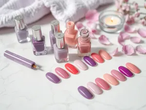 Paznokcie fiolet z różem – modne połączenia kolorystyczne na każdą okazję
