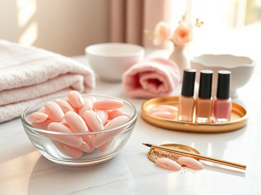 Paznokcie różowe ze złotym – modne inspiracje i stylizacje