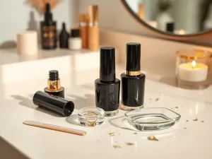 Paznokcie czarne ze złotym – modne inspiracje na każdą okazję