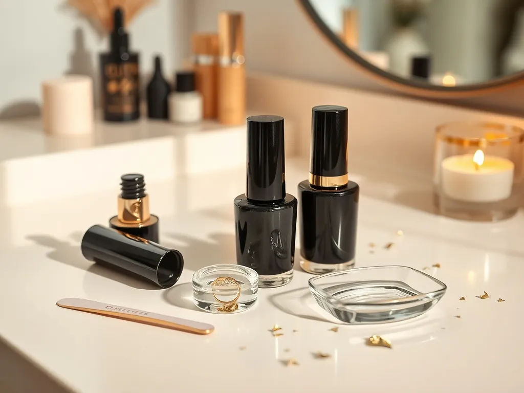 Paznokcie czarne ze złotym – modne inspiracje na każdą okazję